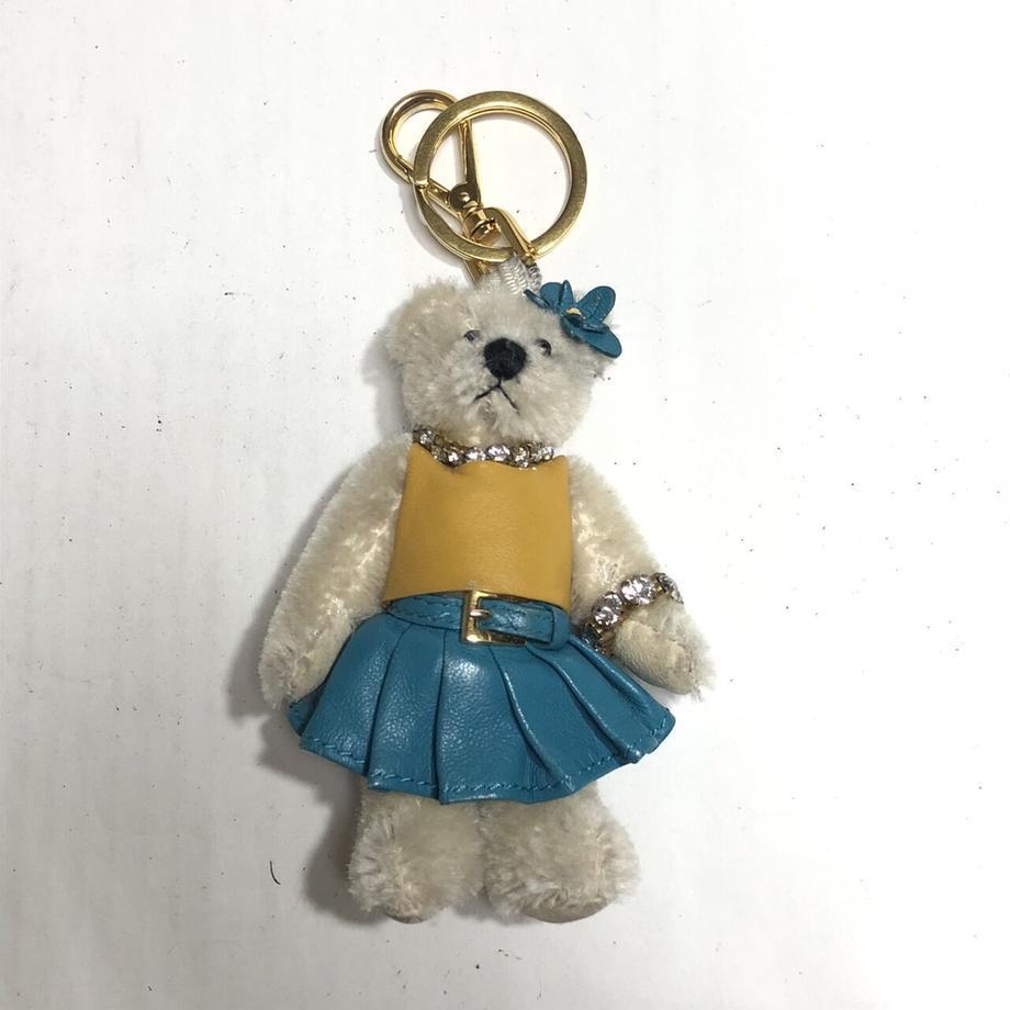 2400円 逆輸入 PRADA プラダ くま 人形 キーホルダー チャーム 小物 ブランド