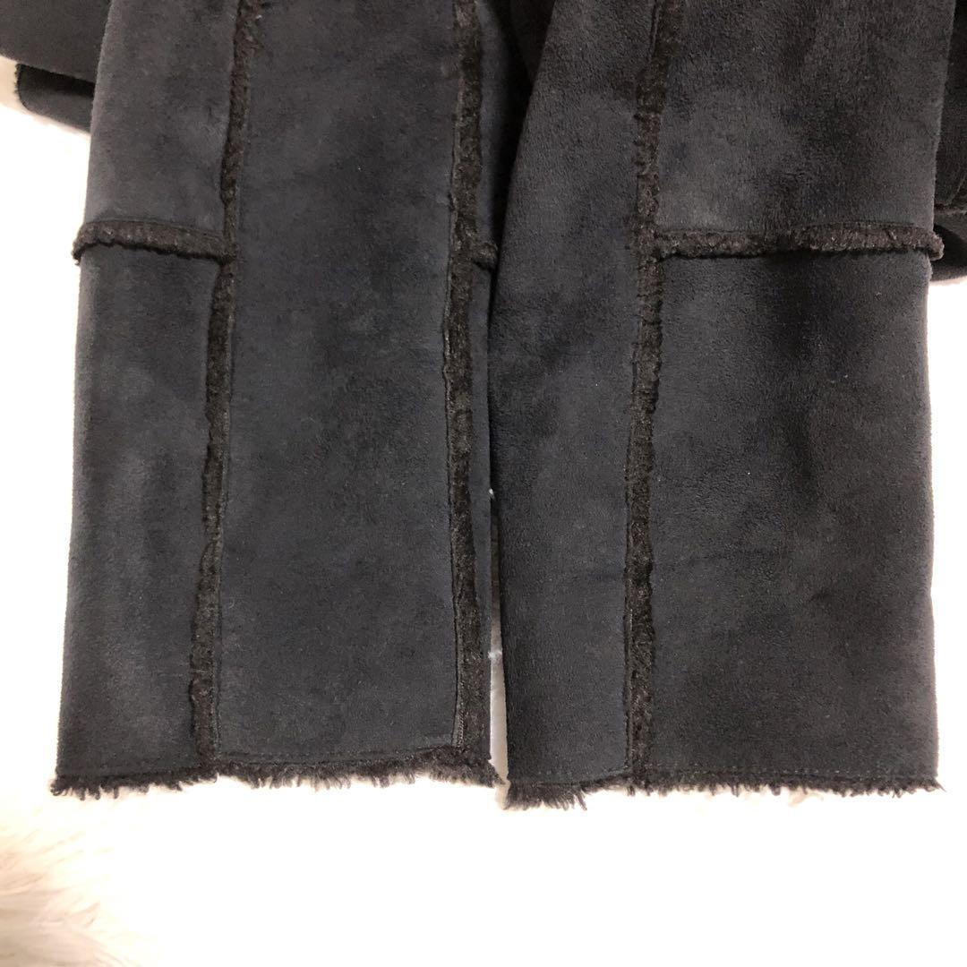 【美品】 カルバンクライン　フェイクムートン　L