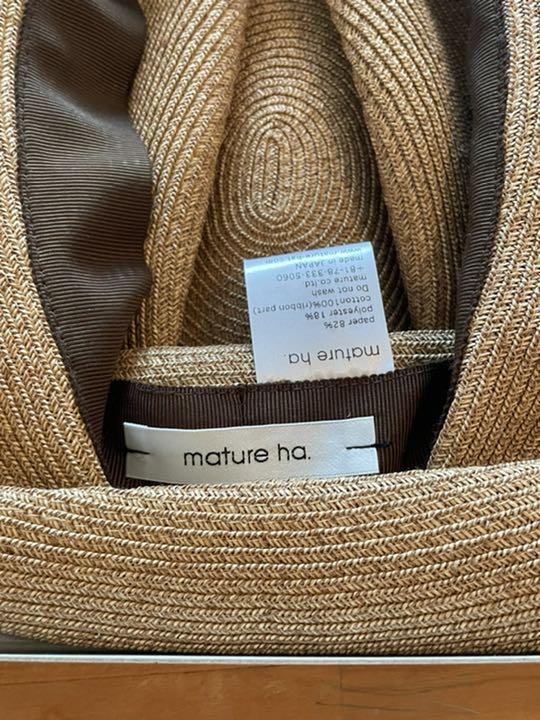 帽子 BOXED HAT  mature ha.
