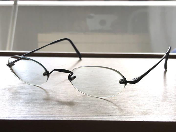 白山眼鏡 縁なし 1a0Z7-m84650806950 オーバル 在庫高評価