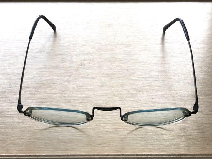 白山眼鏡 縁なし 1a0Z7-m84650806950 オーバル 在庫高評価