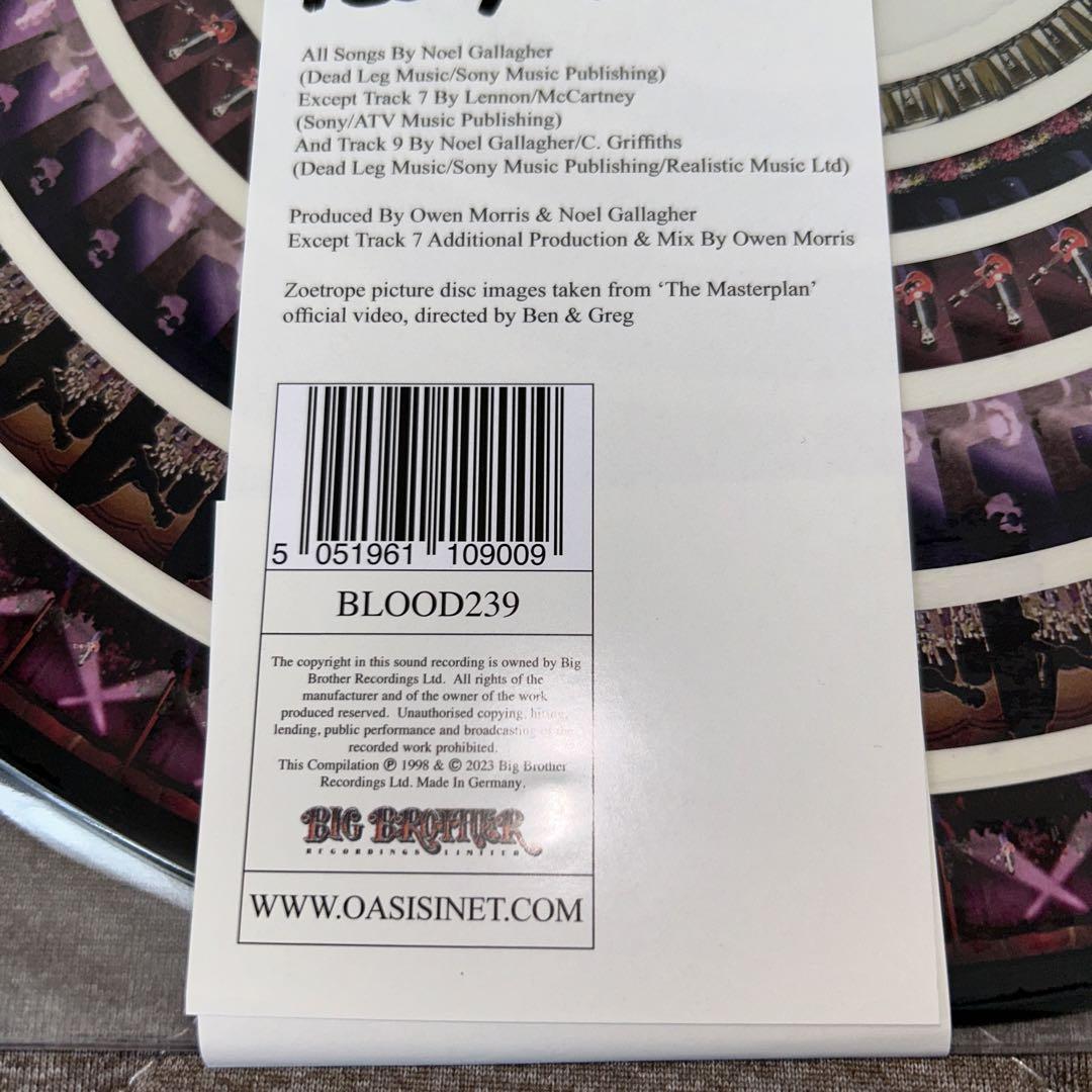 oasis zoetrope 2LPレコード the masterplan