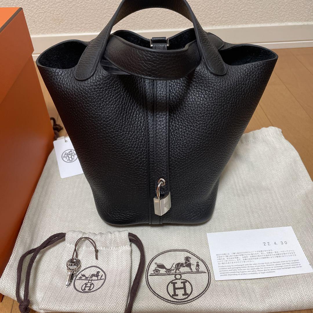 【HERMES】ピコタンPM/ノワール/シルバー金具 HERMES】ピコタンロックPM ノワール シルバー金具#747 – K's