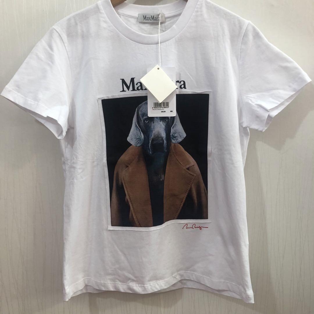 未使用! MaxMara 犬プリント Tシャツ Sサイズ - メルカリ