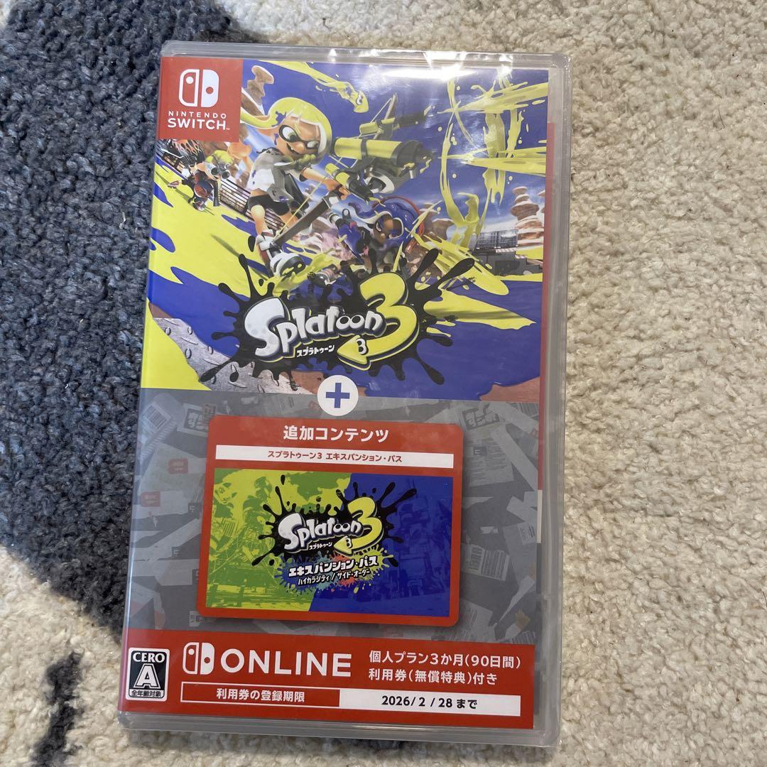 未開封品　Switch スプラトゥーン3 + エキスパンション・パス