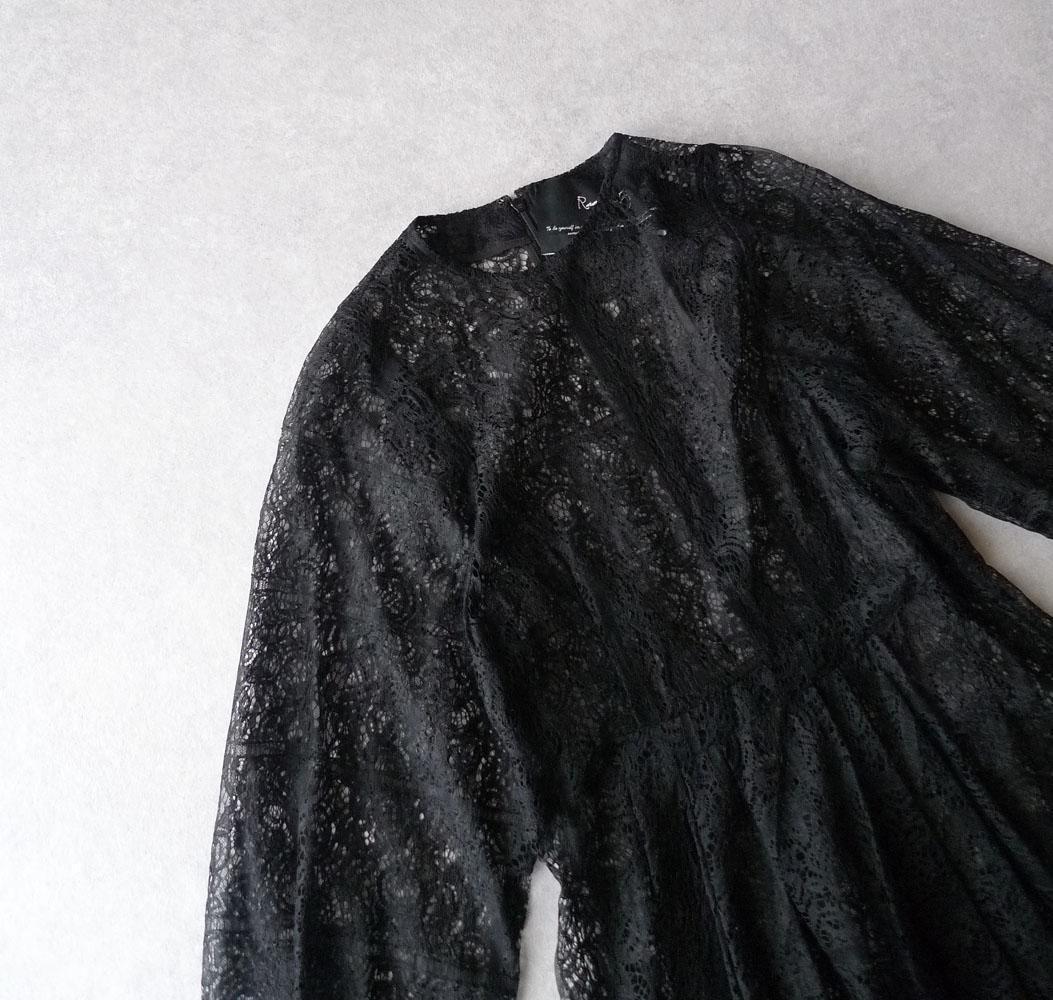 美品【Room no.8】6,1万 総レースワンピース ビームス ブラック 美品【Room no.8】6,1万 総レースワンピース ビームス ブラック