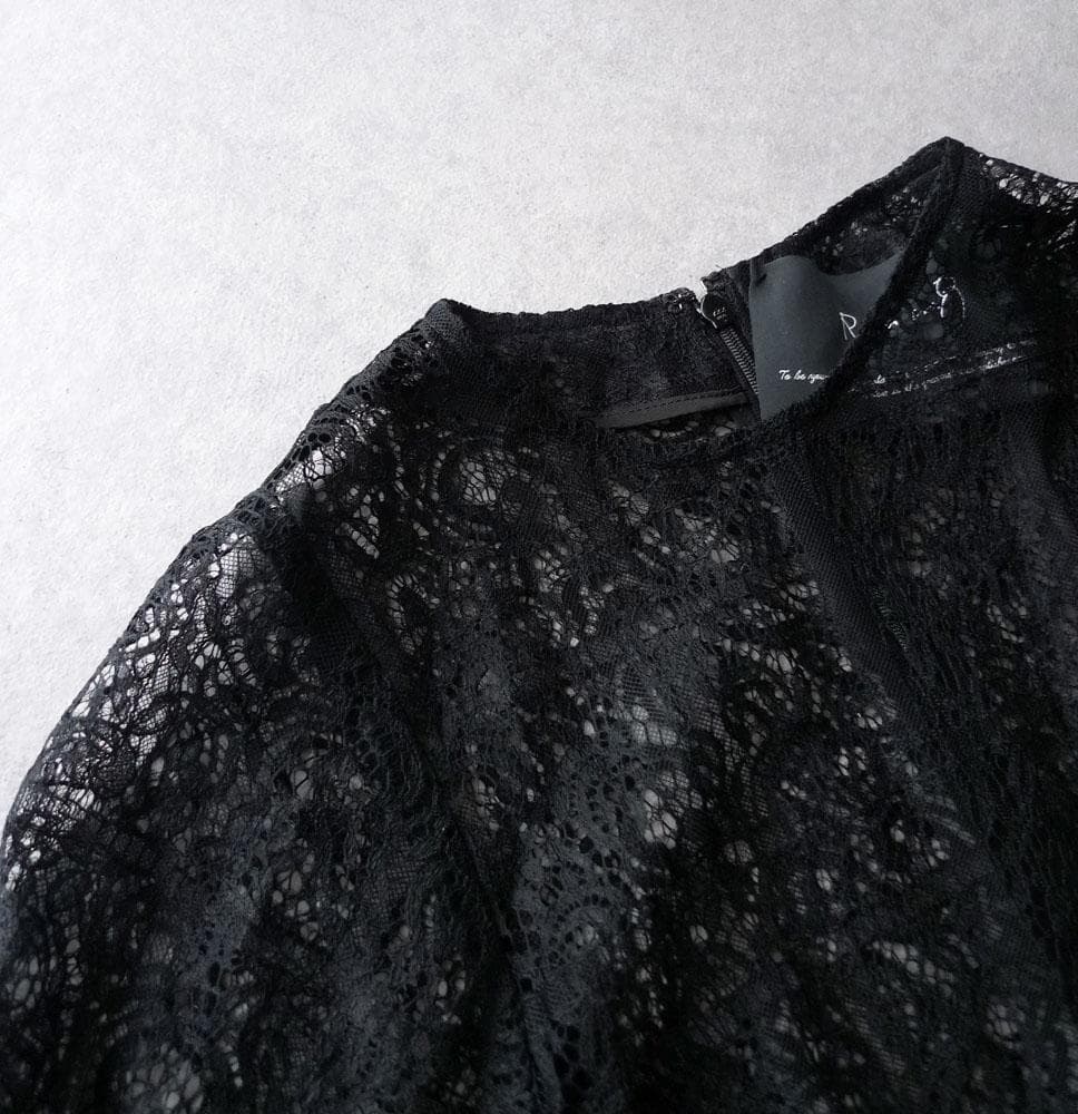 美品【Room no.8】6,1万 総レースワンピース ビームス ブラック 美品【Room no.8】6,1万 総レースワンピース ビームス ブラック