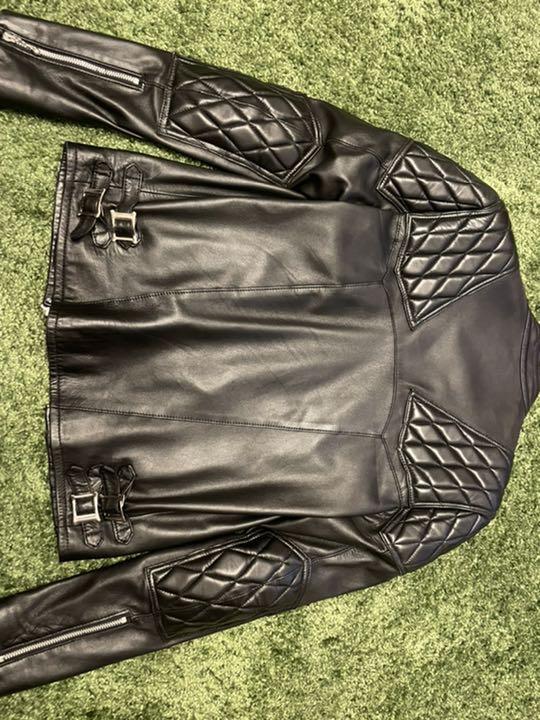 JOHNLAWRENCESULLIVAN シープレザーライダースジャケット