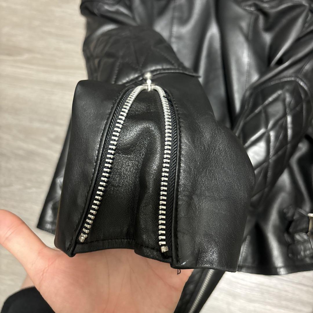 JOHNLAWRENCESULLIVAN シープレザーライダースジャケット