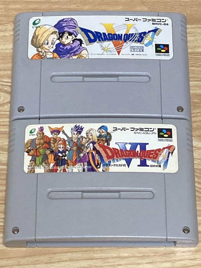 スーパーファミコンソフト ドラゴンクエストⅤ＆Ⅵ ドラゴンクエストⅤ ドラゴンクエストⅥ スーパーファミコン
