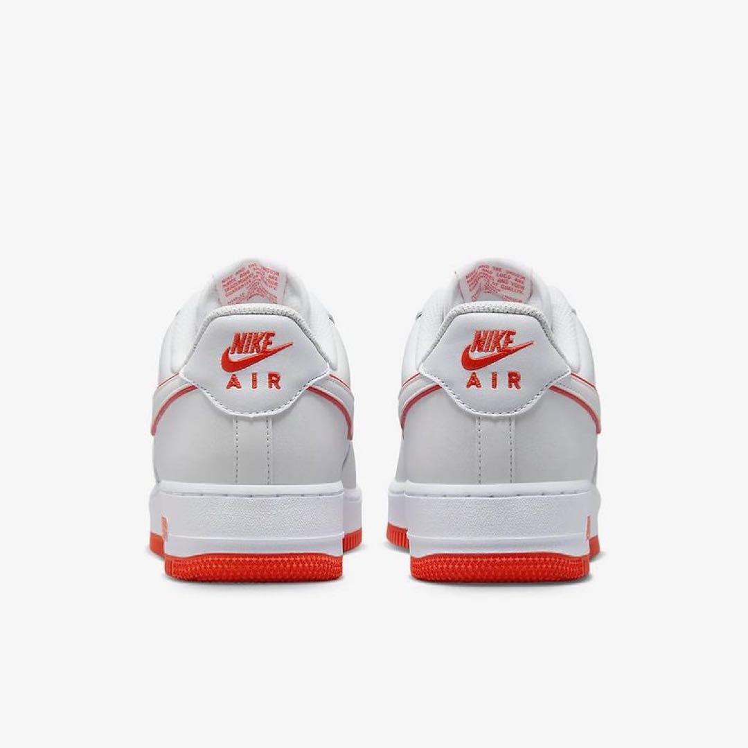 【新品26cm】NIKE エアフォース1'07 ホワイト/レッド 画像11