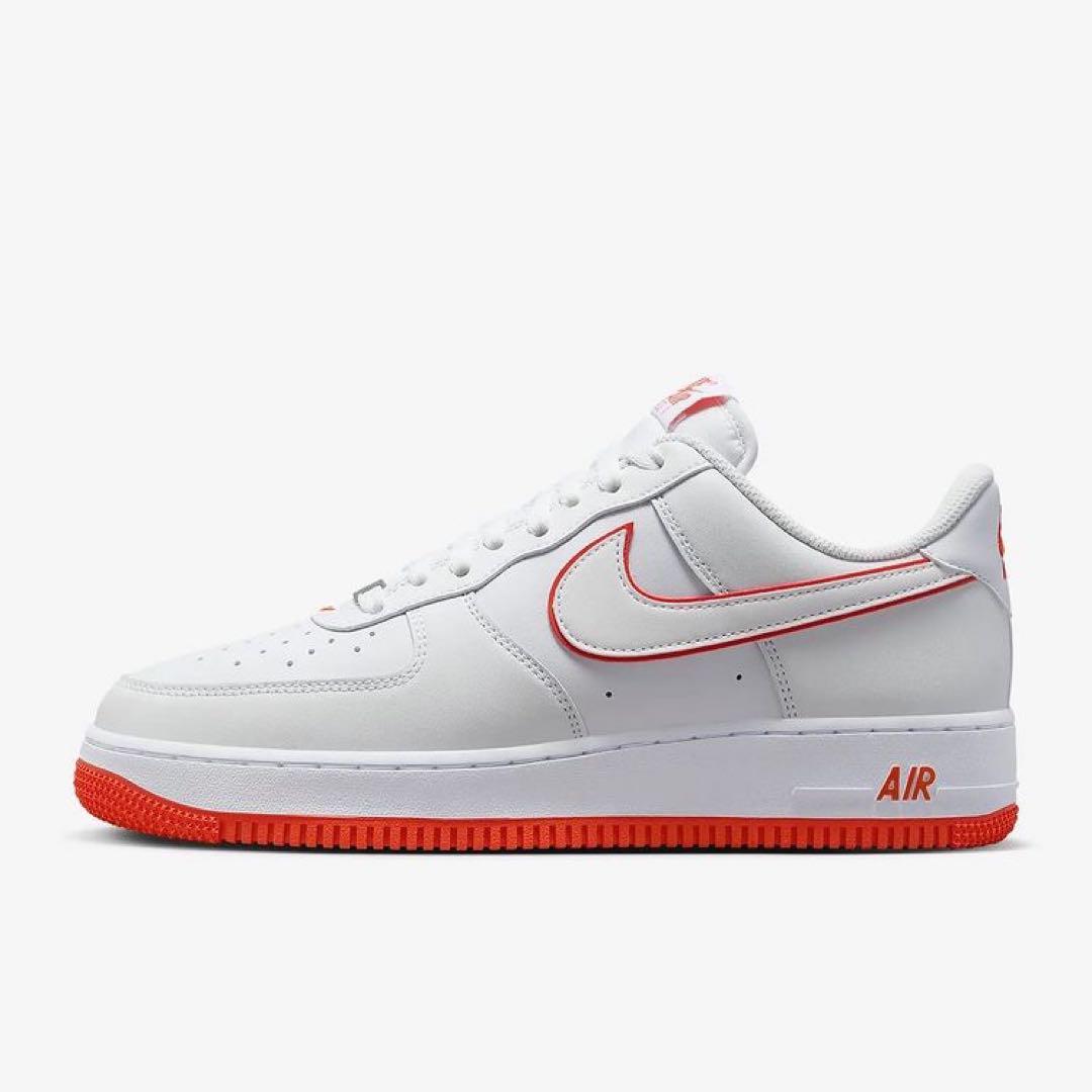 【新品26cm】NIKE エアフォース1'07 ホワイト/レッド 画像9