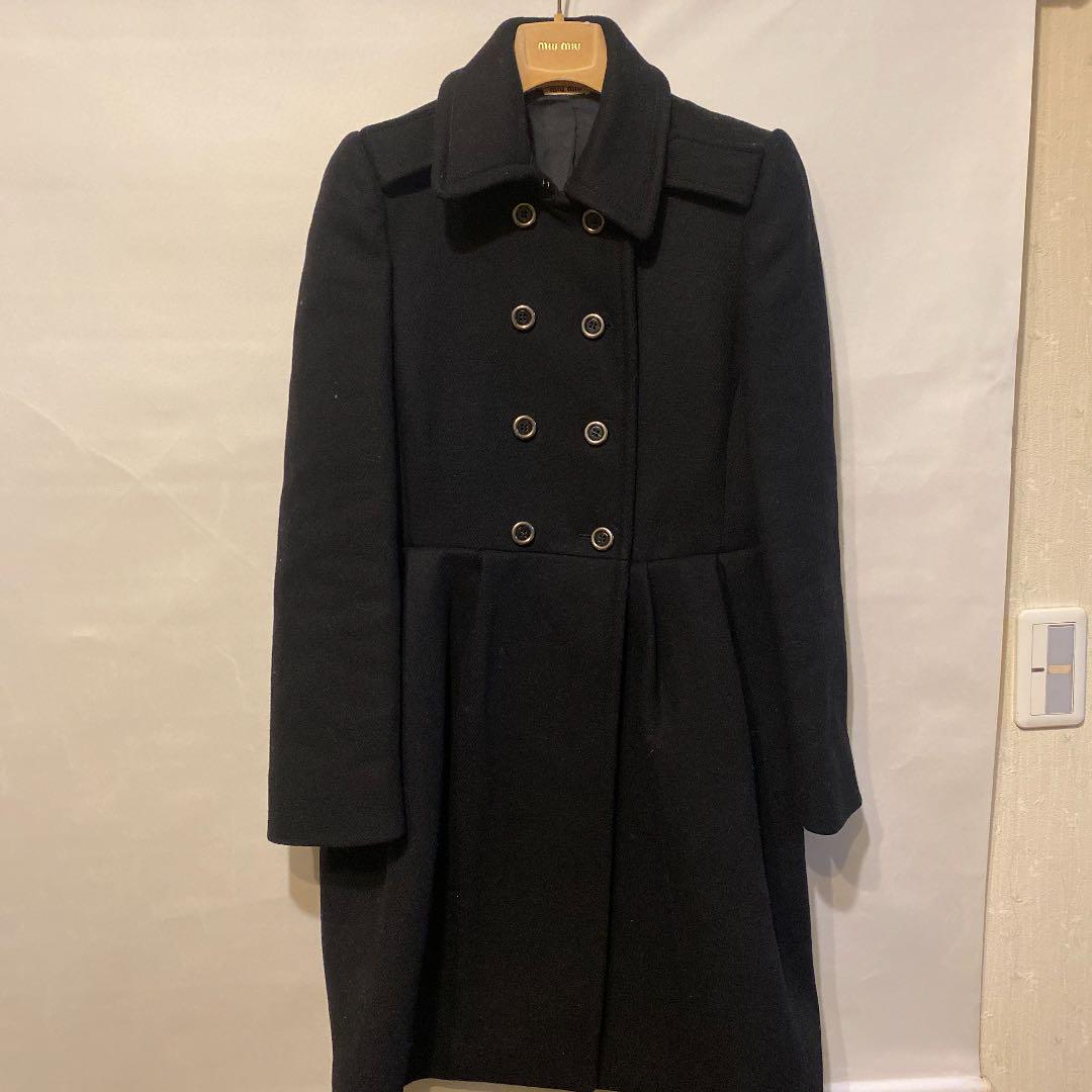 miu miu ウールコート miu miu Aラインウールコート 最終値下げ！！42サイズ