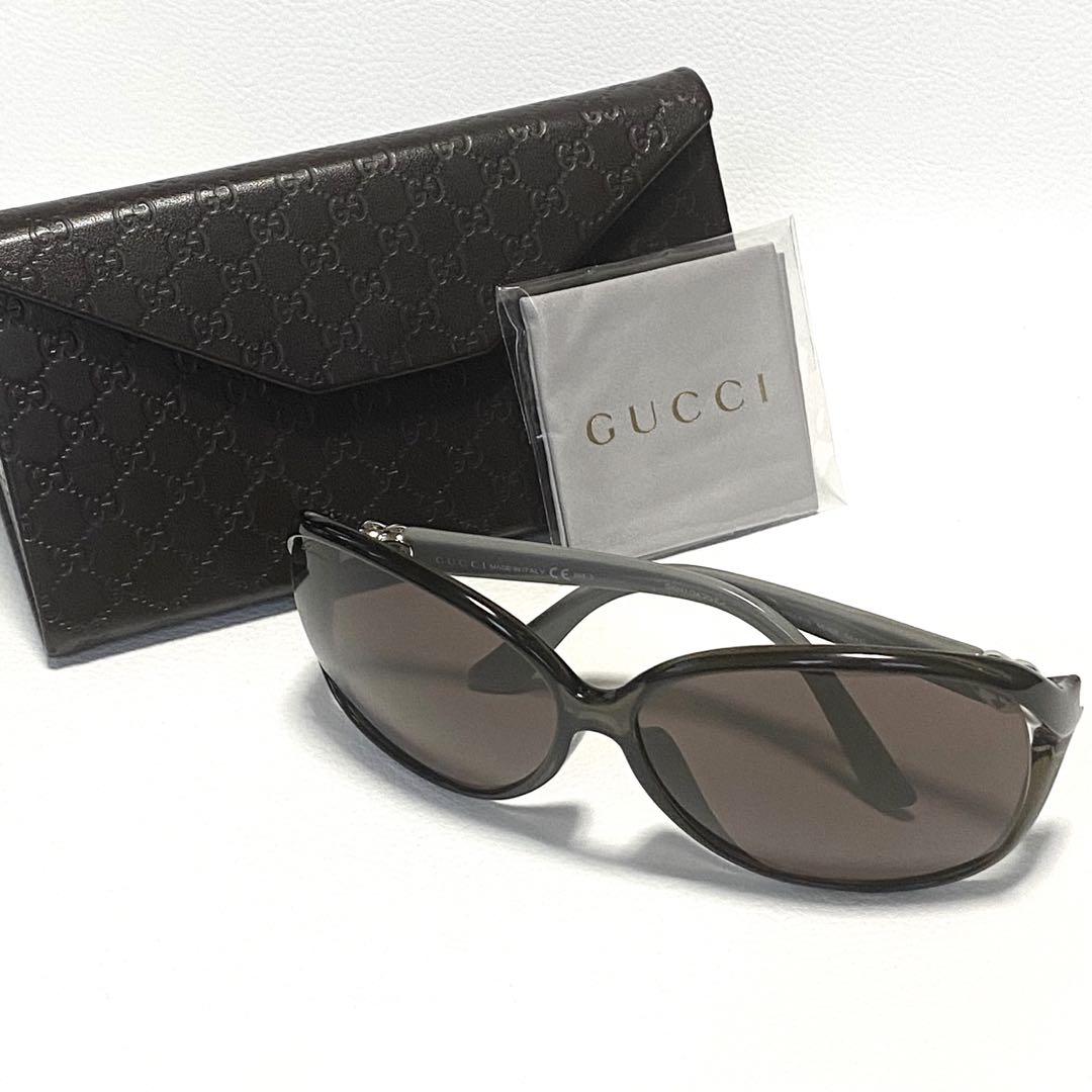 GUCCI グラデーション サングラス 美品✨ GUCCI グッチ サングラス グラデーション GGマーク ブラウン