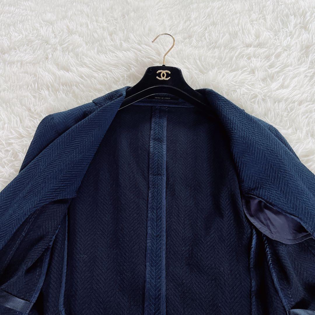 【TAGLIATORE】ジャケット ネイビー ウール混 46サイズ