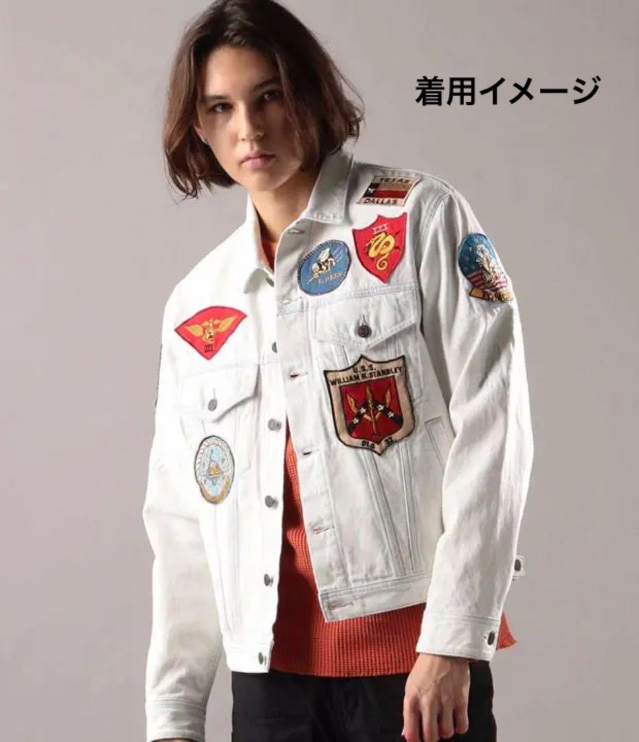 高品質新品 avirex Gジャン 2xl ro09z-m84664734761 TOPGUN デニムジャケット 高品質正規品