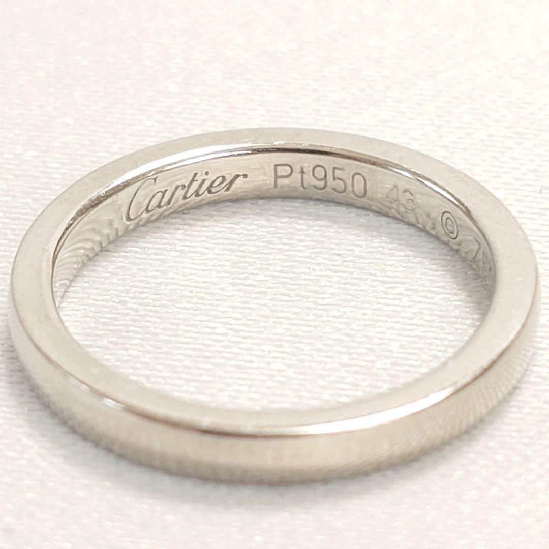 【美品】Cartier カルティエ 1895 プラチナ リング 3号 6043