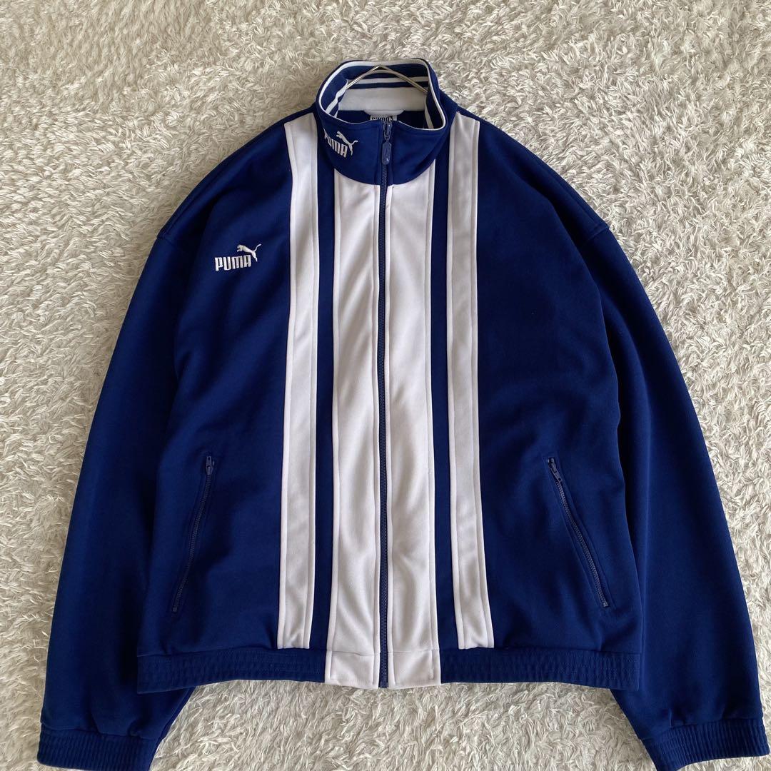 90s vintage 万国旗タグ PUMA トラッカージャケット フリース