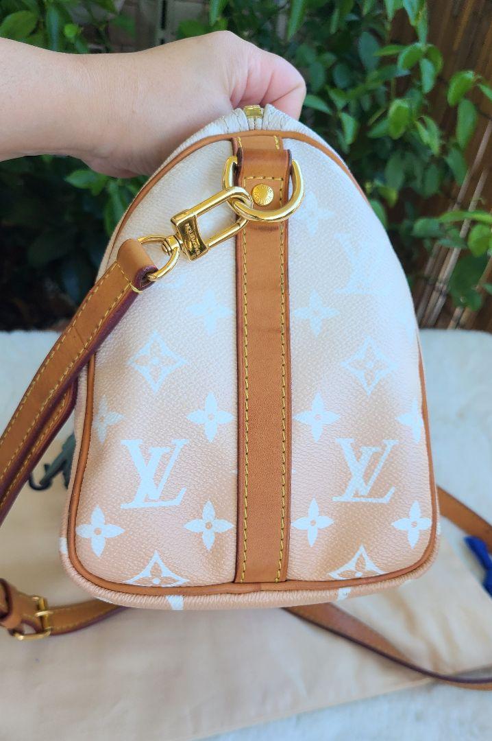 【値下げしました】LOUIS VUITTON スピーディ25 スピーディ・バンドリエール 25 バイカラー モノグラム・アン