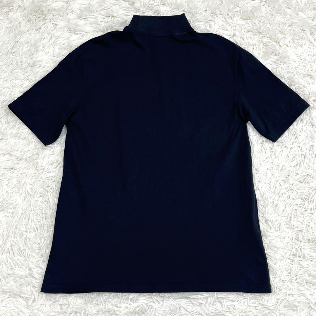 フレッドペリー Tシャツ モックネック ブラック L ロゴ刺繍