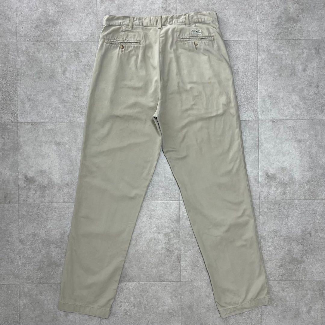 34×32 USA製 POLO ポロ　ラルフローレン　チノパン　ベージュ　90s