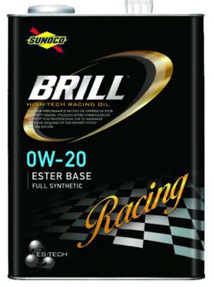 送料無料 4L×4本 SUNOCO BRILL(ブリル)エンジンオイル0W-20
