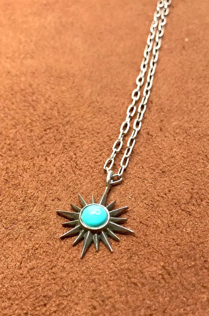 美品 amp japan ミスチル 桜井和寿ターコイズ ネックレス シルバー