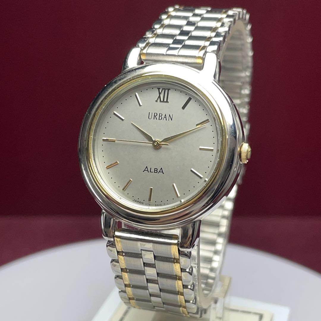 希少 未使用 SEIKO アルバ STYLOS QZ スモセコ 日本製 腕時計 希少 未使用 SEIKO ALBA STYLOS QZ 電池換済 日本製 腕時計