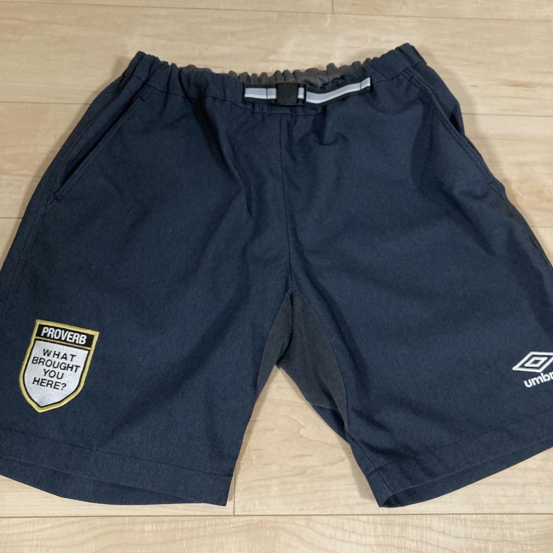 激レア‼︎アンブロ　チャコールグレー スラックス調ハーフ　パンツ　ショーツLサイズ