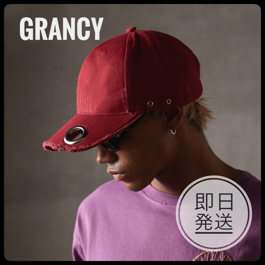 【最安値】GRANCY EyeletDesign DamageCap 赤キャップ