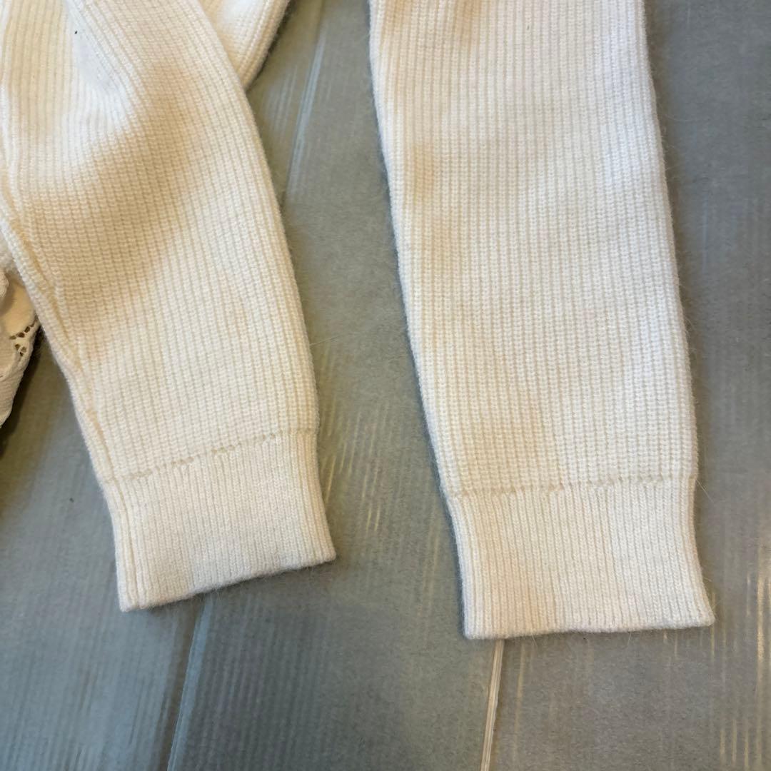 ニットワンピース アンゴラ混合