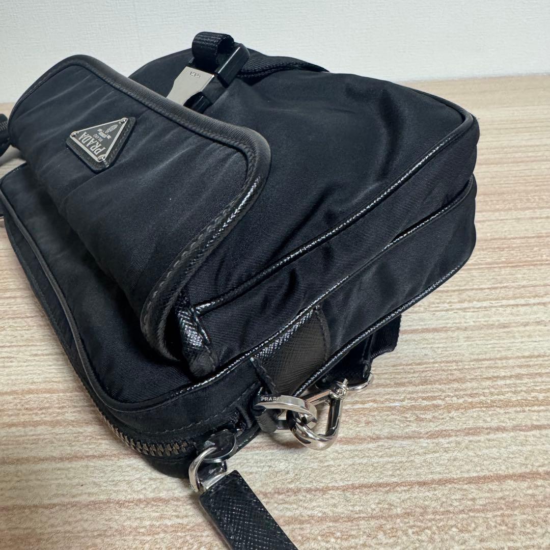 ◯PRADA Re-Nylon サフィアーノレザーショルダーバッグ サフィアーノ ◯PRADA Re-Nylon サフィアーノレザーショルダーバッグ サフィアーノ