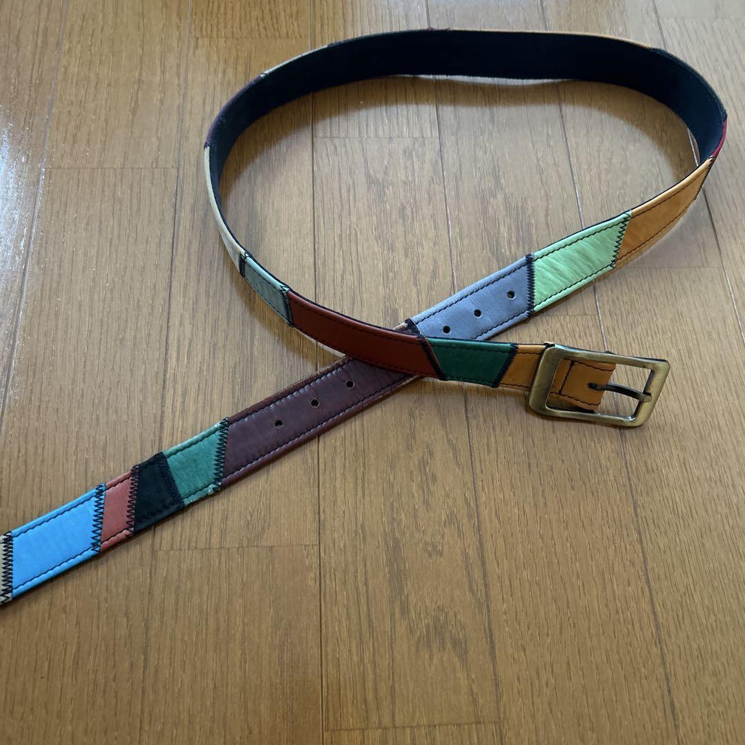 マルチカラー レザーベルト