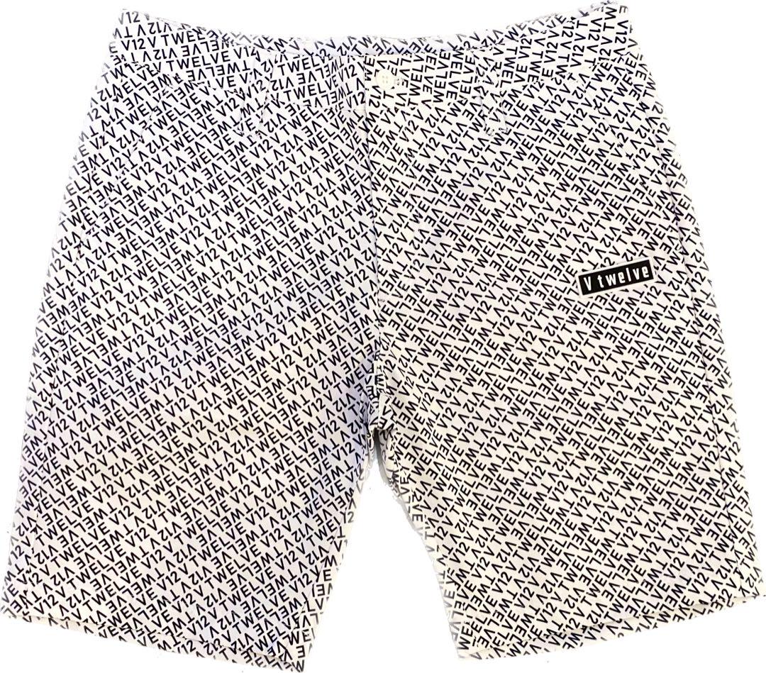「数量限定 在庫処分セール」 新品】V12 メンズ ハーフパンツ 白 Mサイズ メンズウェア