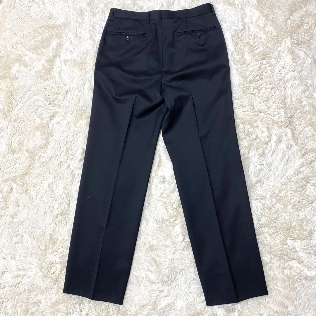 【美品】★LES MUES★ビジネススーツ★M相当 黒 セットアップ 上下 春夏