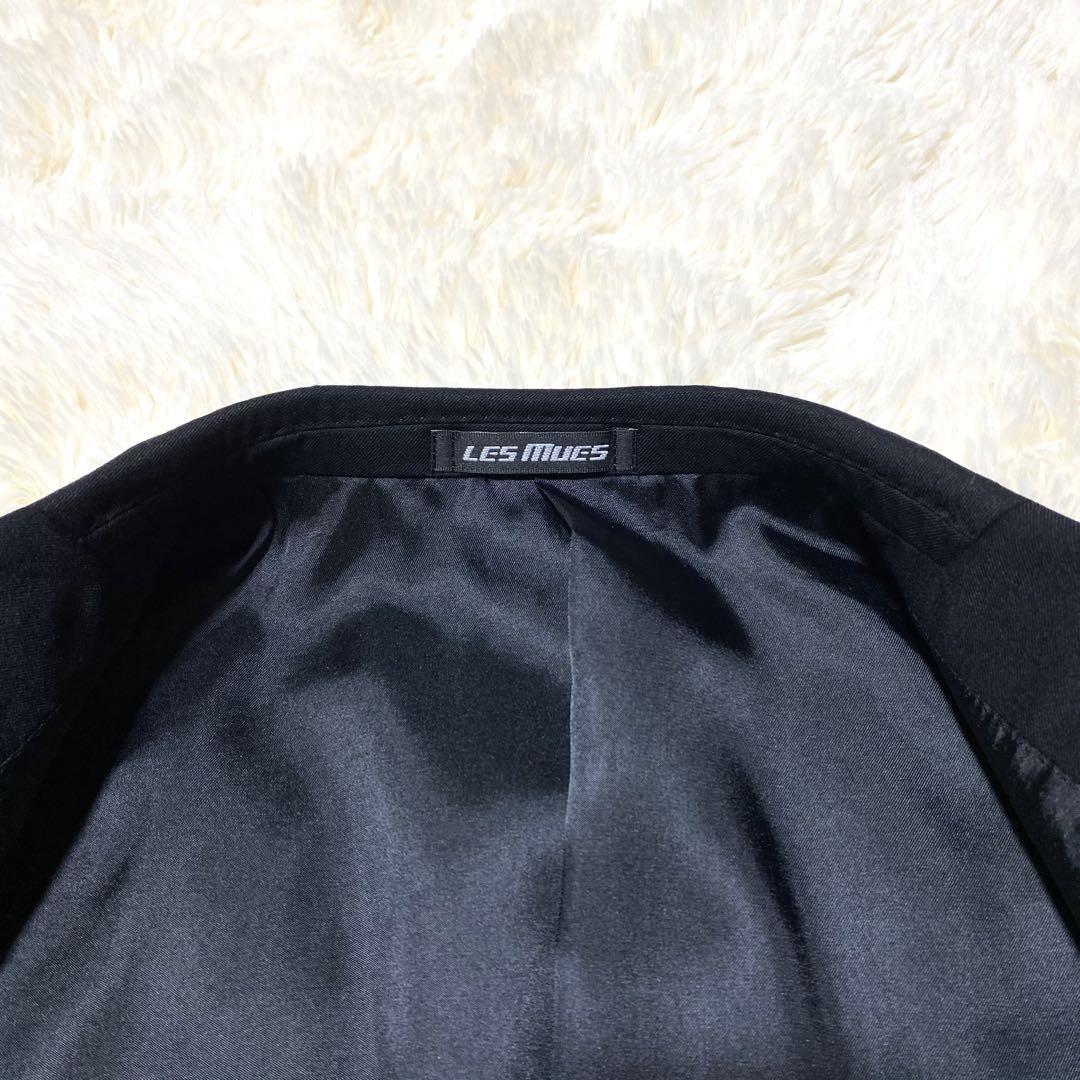 【美品】★LES MUES★ビジネススーツ★M相当 黒 セットアップ 上下 春夏