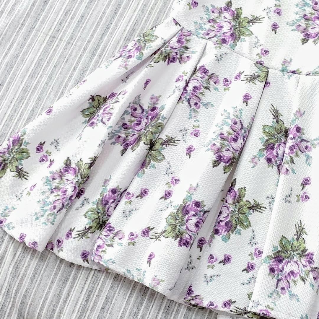 ☆極美品☆BEBE/べべ＊ローズブーケプリント＊ワンピース＊120