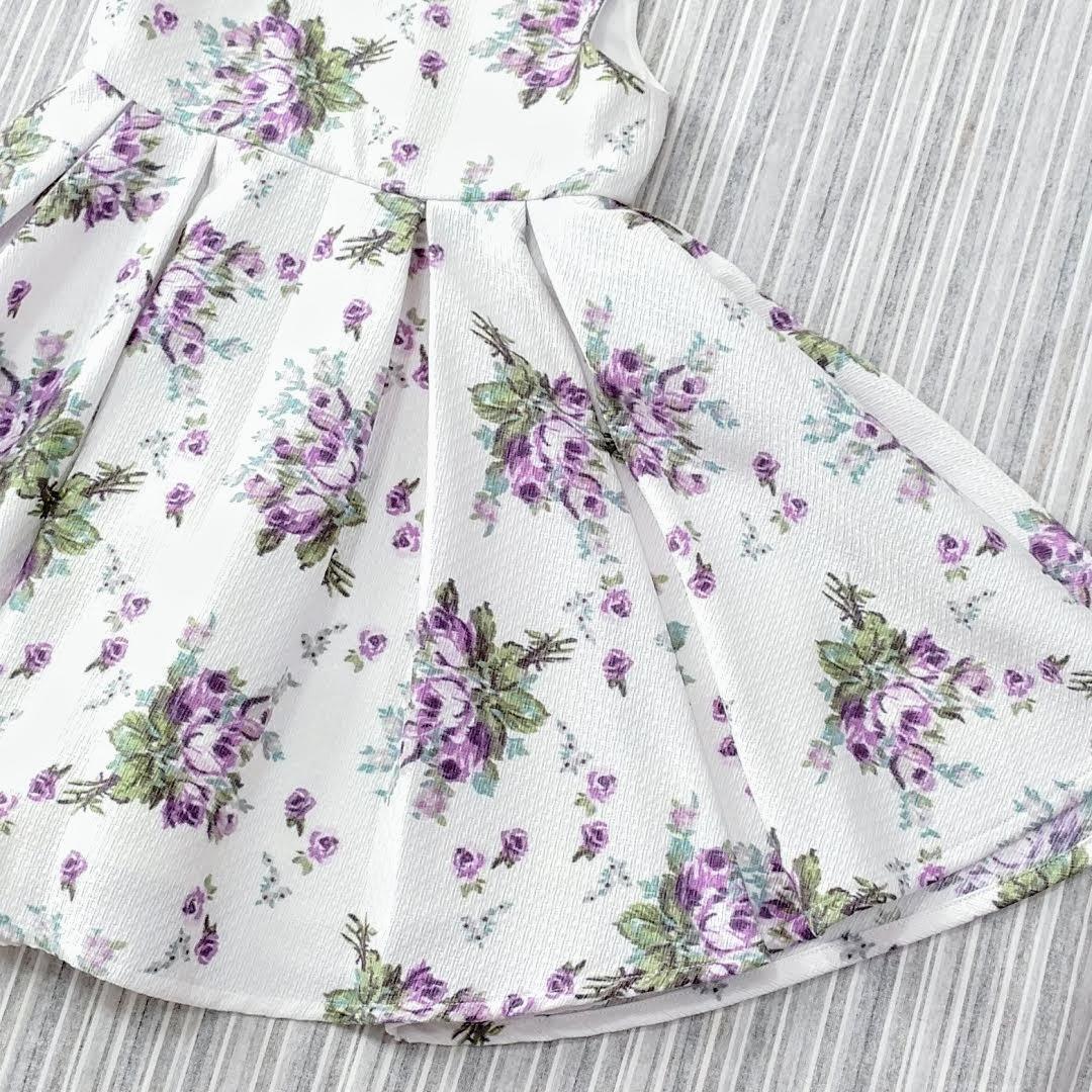 ★極美品★BEBE/べべ＊ローズブーケプリント＊ワンピース＊120㎝＊入学式