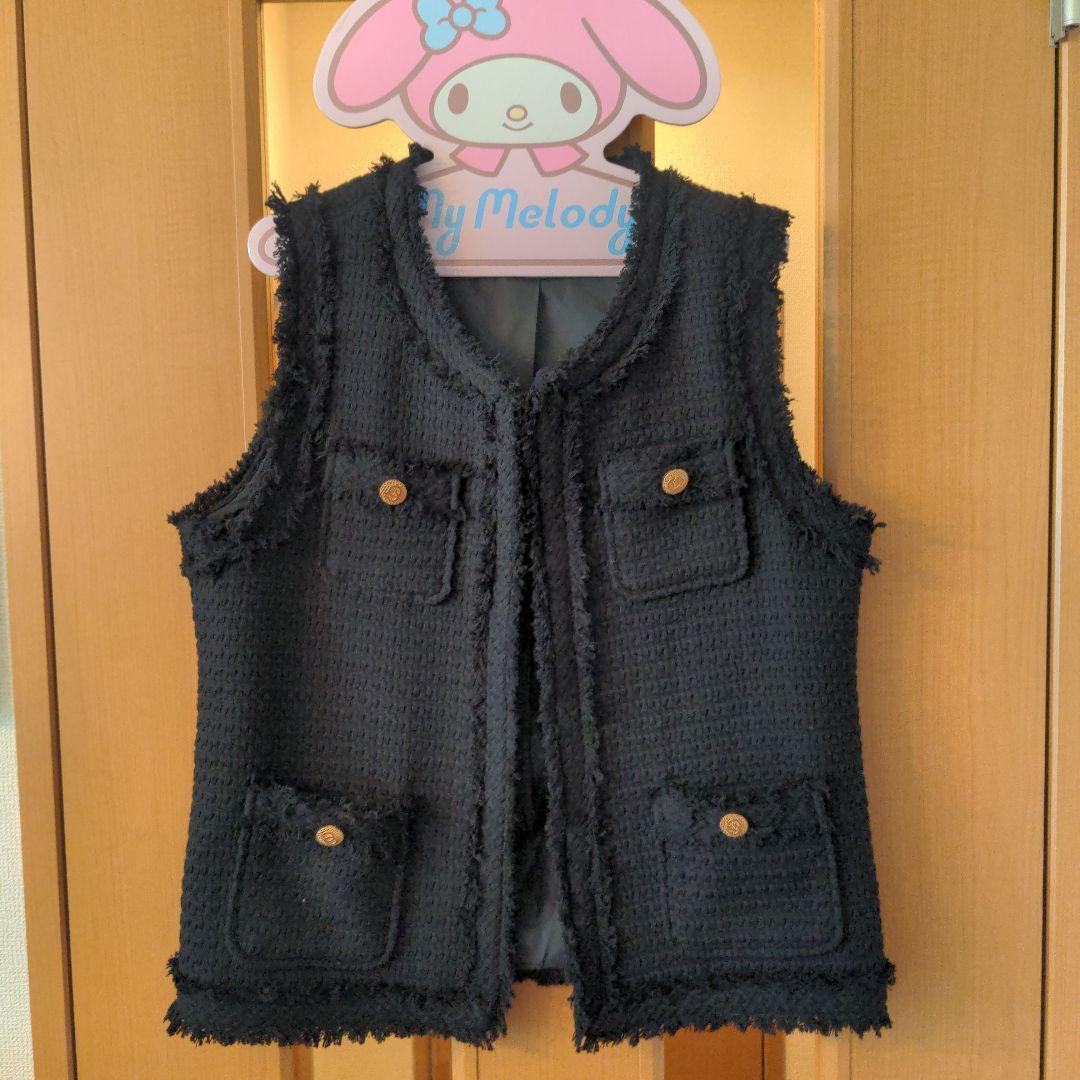 お値下げ！Maris Stella ツイードベスト　ゴールドボダン