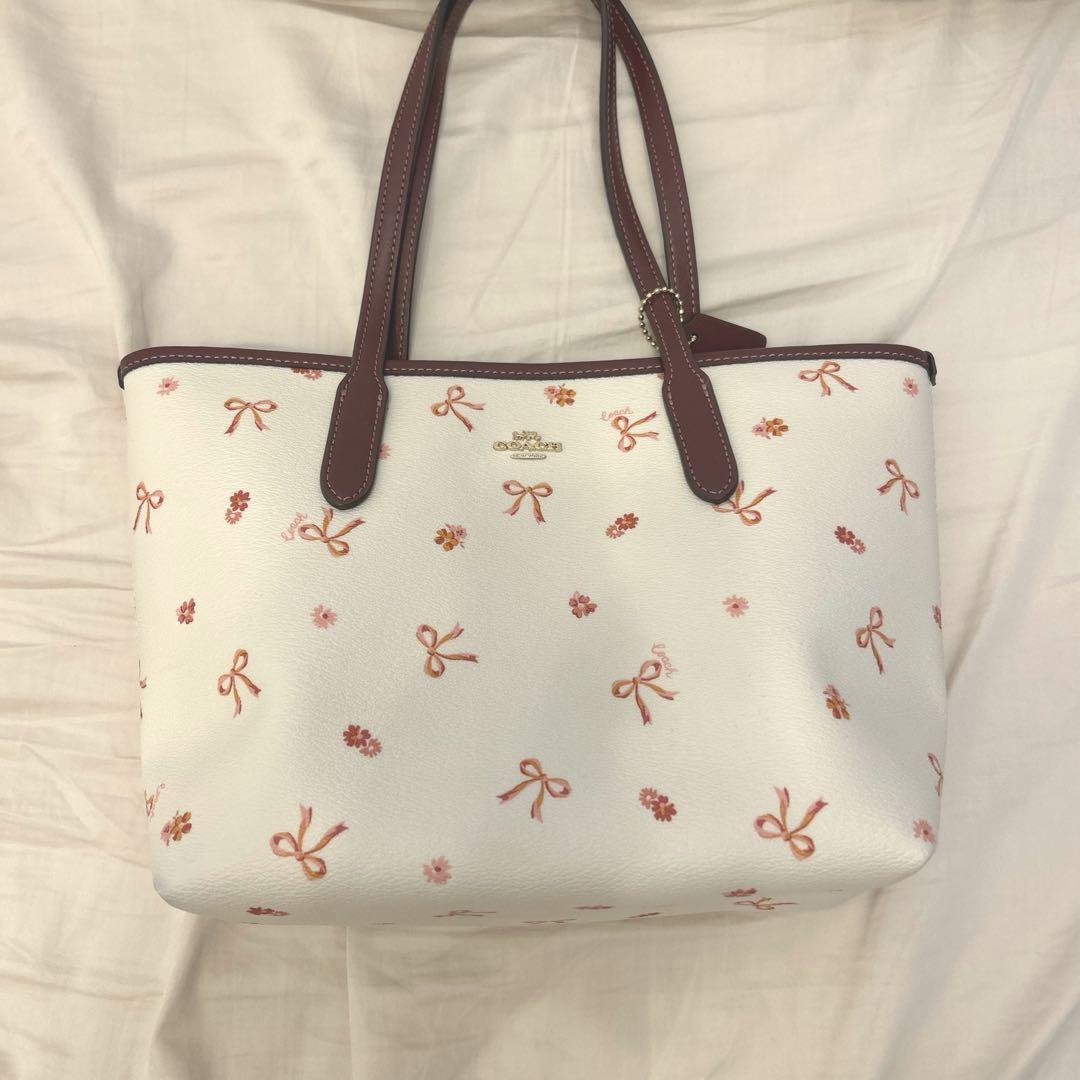 COACH コーチ ミニ シティ トート・ボウ タイ プリント - メルカリ