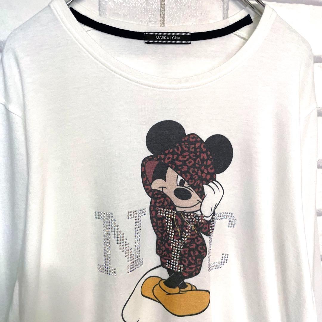 希少品　MARK&LONA ミッキー　NYC ロンTシャツ ディズニーXL 白