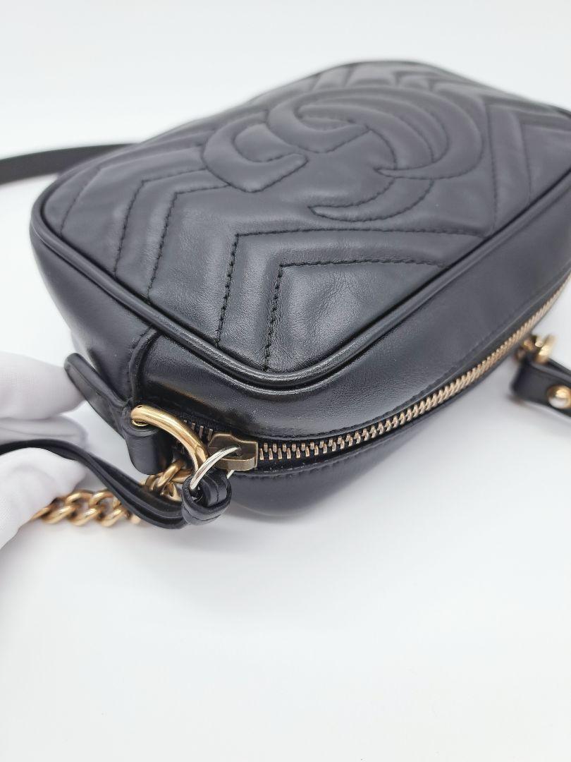 GUCCI グッチ GG マーモント キルティングミニ バッグ ショルダーバッグ