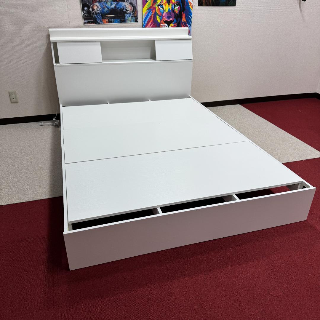 東京23区送料無料 超美品ドリス家具ダブルベッド 引き出し有 洗浄/除菌済み 東京23区送料無料 超美品ドリス家具ダブルベッド 引き出し有 洗浄/除菌済み