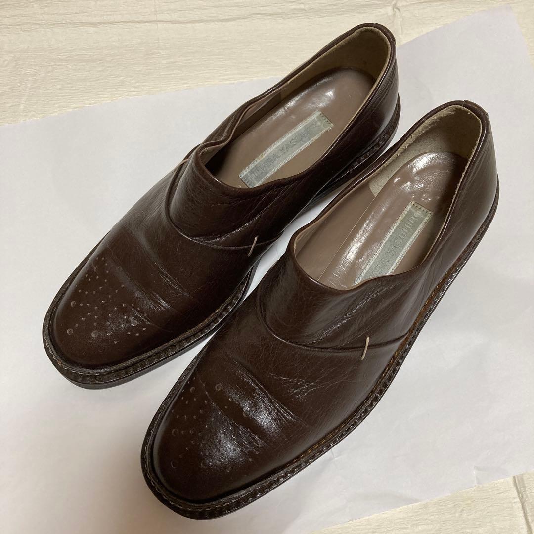 ミハラヤスヒロ　靴　レザー　日本製　スリッポン　メダリオン　ヒール