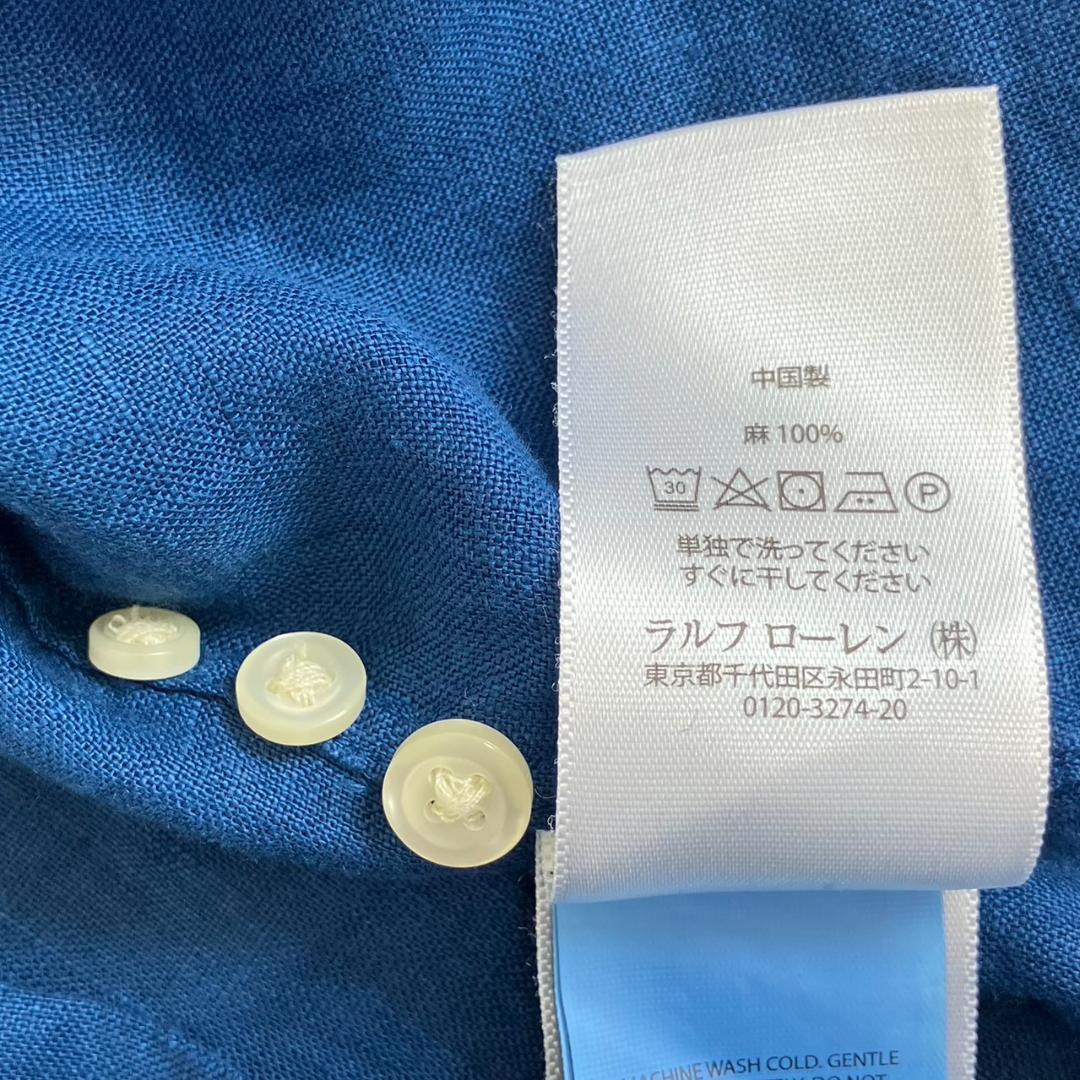 極美品✨ラルフローレン シャツ リネン 麻 グラデーション 大きいサイズ 2XL