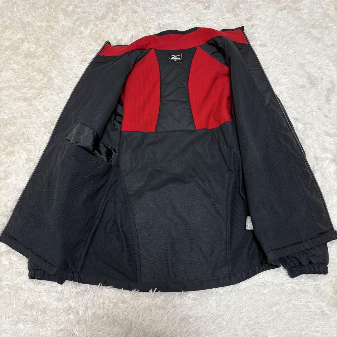 ミズノ MIZUNO ブレスサーモ ウインドブレーカー上下 XL ブラック