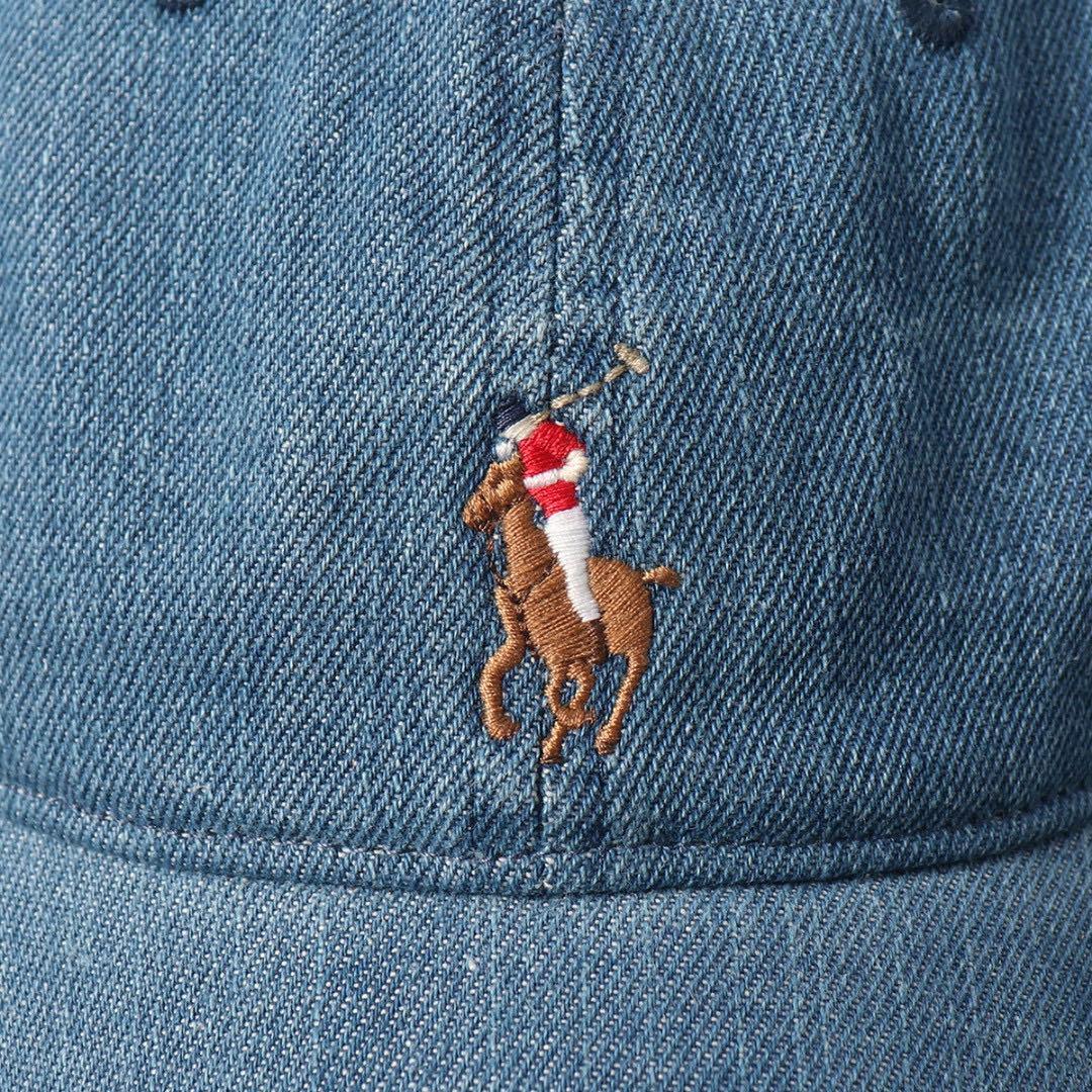 Polo Ralph Lauren ロゴクラシックデニム ベースボールキャップ Polo Ralph Laurenロゴクラシックデニム ベースボールキャップ