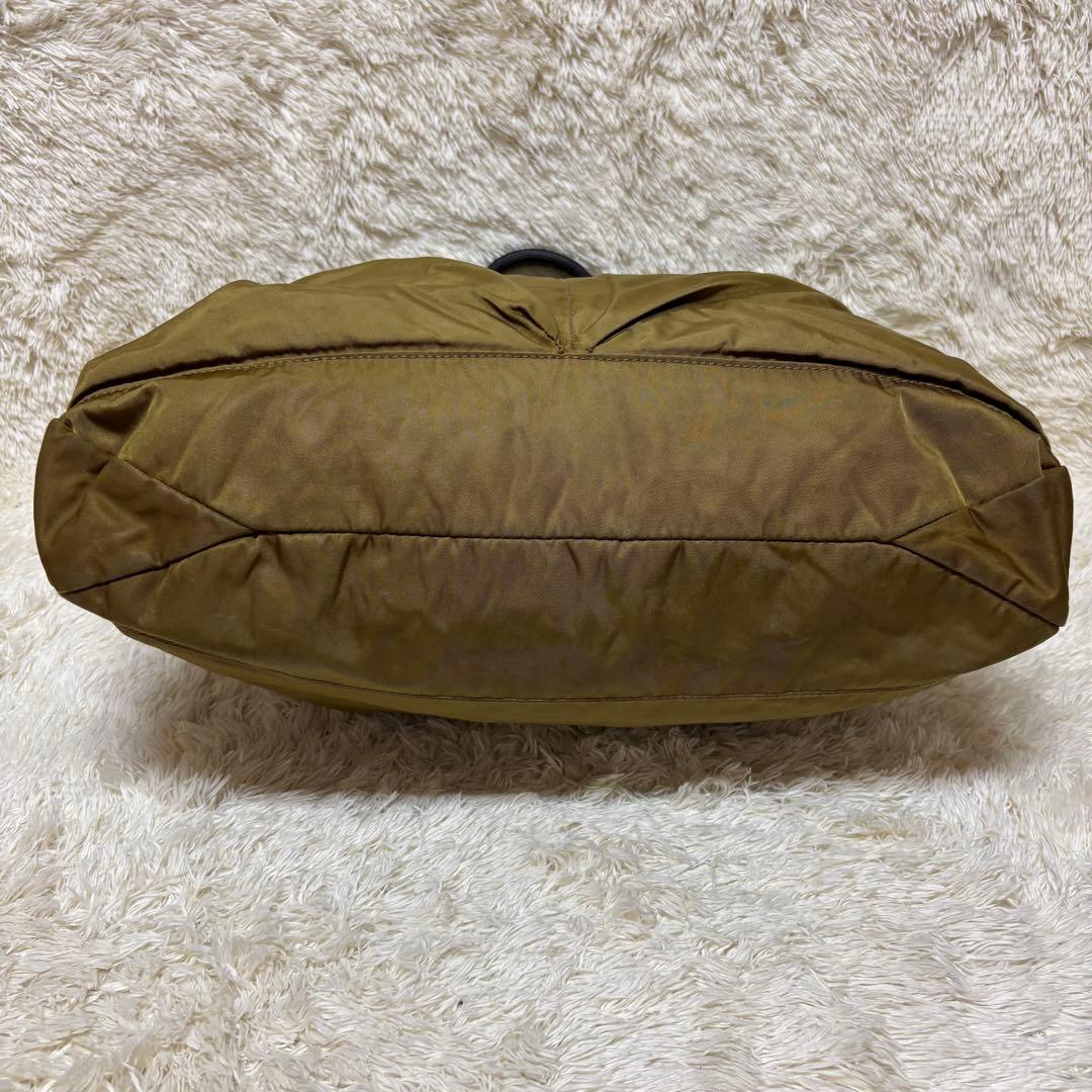 ダニエルアンドボブ　ナイロン　レザー　カーキー　2way ハンドバッグ