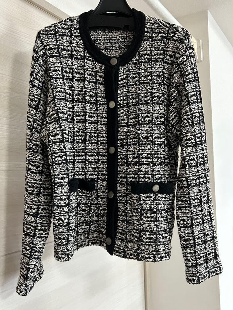 北欧暮らしの道具店 ツイードニットジャケット レディース