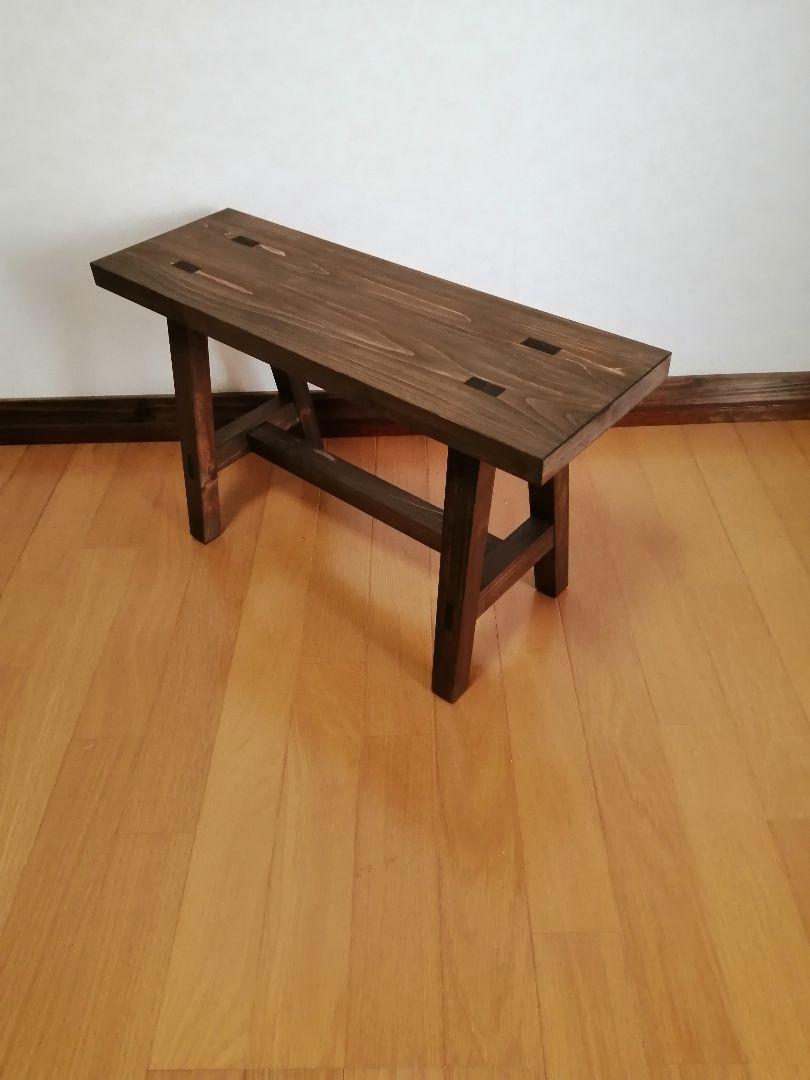 木製フラワースタンド　花台　幅60cm×高さ30cm　スツール　ベンチ　水槽台